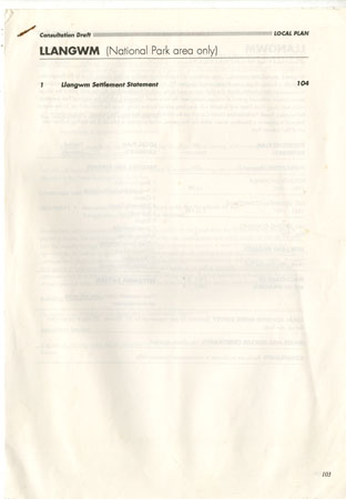 Pembrokeshire National Parks Settlement Statement giving information about the area